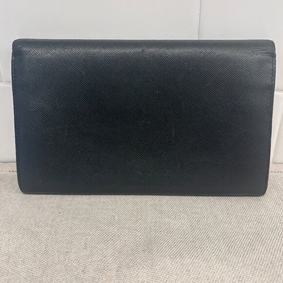 Prada Saffiano Leather Wallet - Black - Picture 2 of 13